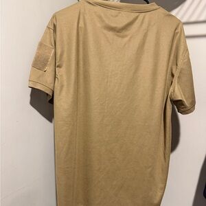 Casual Tan Short Sleeve Men's Tee